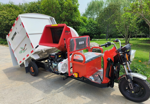 商丘市利民乡政府引入树枝粉碎收集车，开启乡村环境治理新篇章